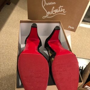 Christian louboutin Black suede sandal
